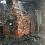 Пожар в деревне Новосёлки