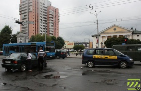 Авария в центре Могилёва