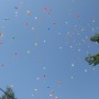 Разноцветные шарики детства в небе